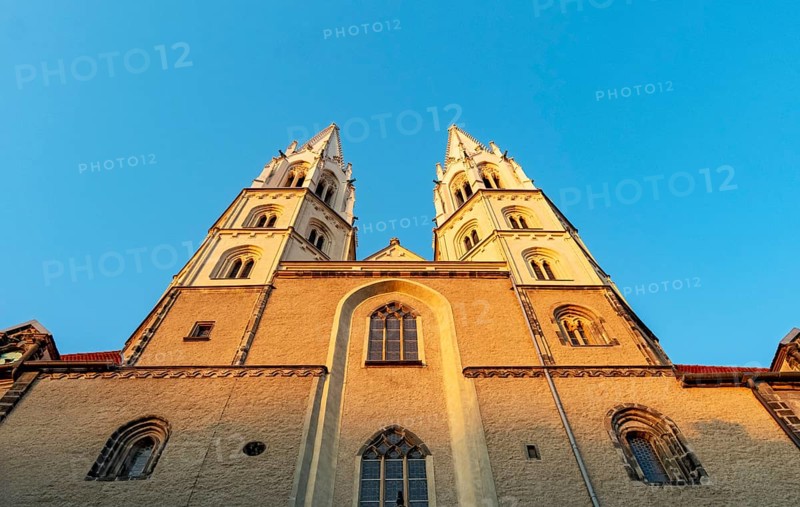 Low-angle view of Peterskirche - St. Peter and Paul church, Görlitz, Goerlitz, Germany