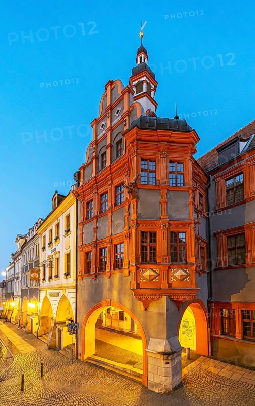Schönhof building of Silesian Museum, Görlitz, Goerlitz, Germany