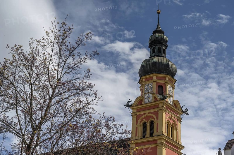 Church tower of Wilten Abbey, Klostergasse 7, Wilten, Innsbruck, Austria