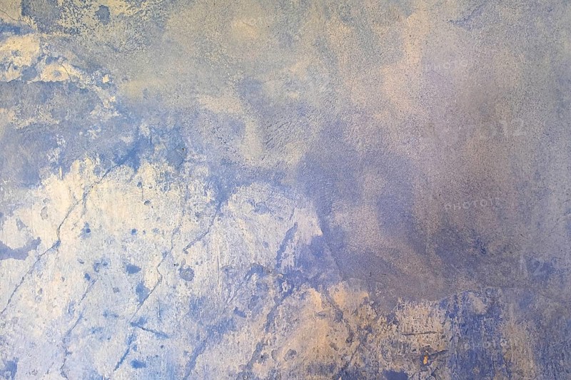 Blue-beige wall with rough texture and worn, abstract appearance, background, texture, MÃ¼nsterland, North Rhine-Westphalia, Germany