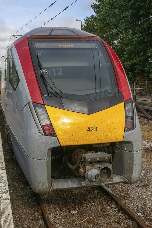 Greater Anglia, British Rail Class Stadler 755 bi-modal multiple unit passenger train, Ipswich railway station, Suffolk, England, UK