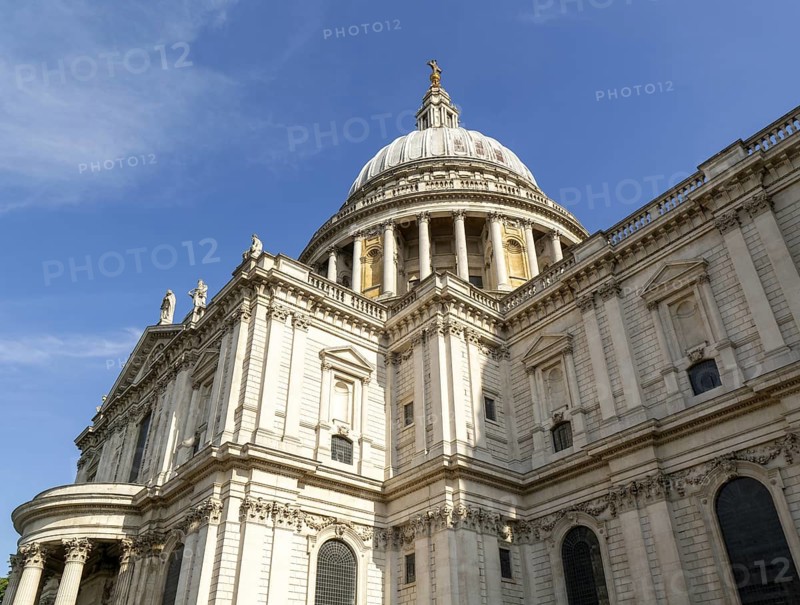 Dome of St Paul's cathedral church, City of London, London, England, UK architect Christopher Wren
