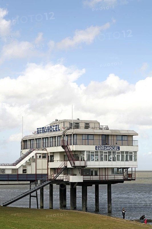 Eemshotel, Delfzijl, harbour town, Ems estuary, Province of Groningen, Netherlands, Delfzijl, Netherlands