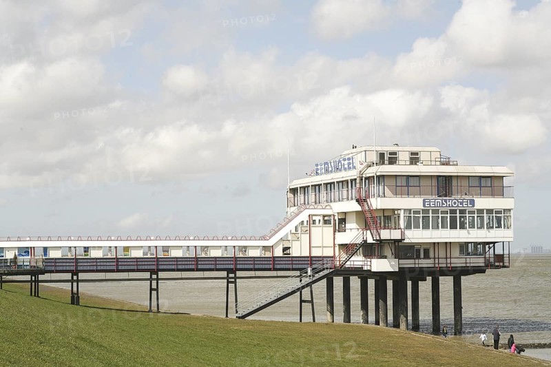 Eemshotel, Delfzijl, harbour town, Ems estuary, Province of Groningen, Netherlands, Delfzijl, Netherlands