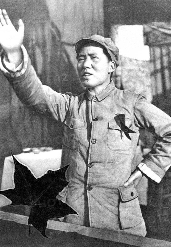Portrait of the young Mao Zedong or Mao Tse-tung, (1893-1976) Mao Zedong Tse-dong, ca. 1940s, China