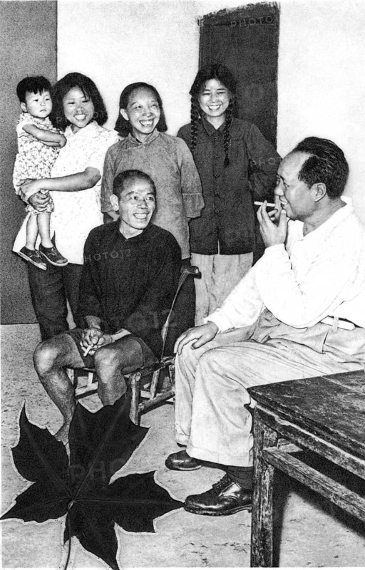 Portrait of Mao Zedong or Mao Tse-tung smoking, Portrait of Mao Zedong or Mao Tse-tung, ca 1960s, China