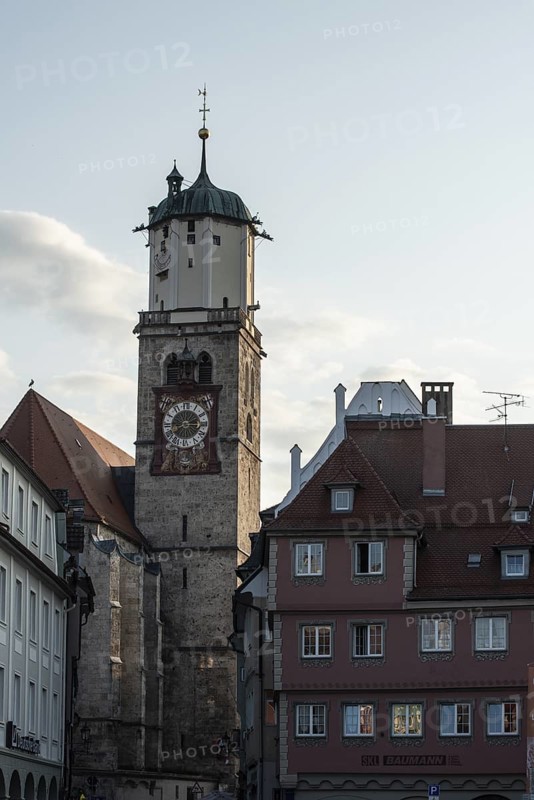 Market square, Memmingen, Bavaria, Germany