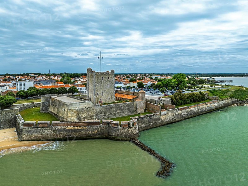 Fouras from a drone, Fouras-les-Bains, Charente-Maritime, Nouvelle-Aquitaine, France