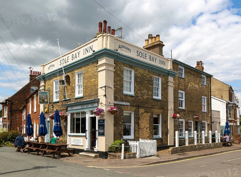 The Sole Bay Inn, historic Adnams public house, Southwold, Suffolk, England, UK