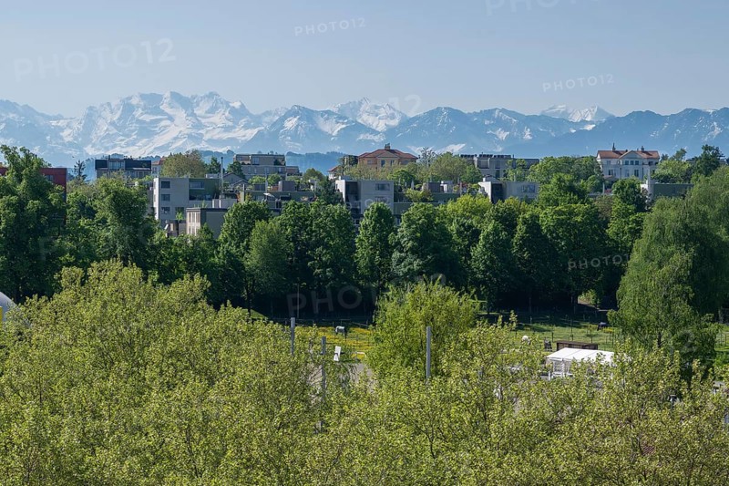 Residential estate of apartment blocks Bergkette, Berne, Switzerland