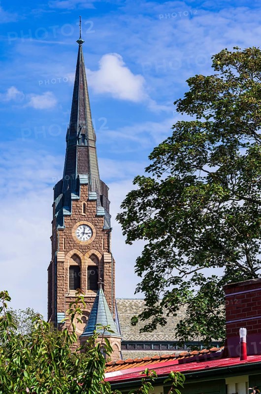The church of Lysekil (Lysekils Kyrka) on Rosviksberg, Lysekil, BohuslÃ¤n, VÃ¤stra Götalands lÃ¤n, Sweden, Scandinavia