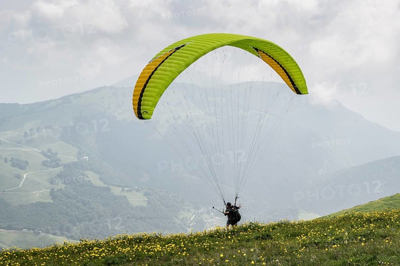 Paraglider, Monte Baldo, Veneto, Italy