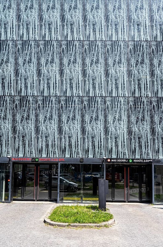 The University Library car park in the Science Park, Utrecht University, Netherlands