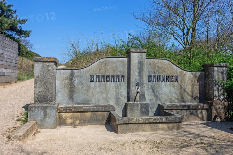 Barbara Brunnen, German WW2 water well at Atlantikwall Raversyde, Atlantic Wall open-air museum at Raversijde, West Flanders, Belgium