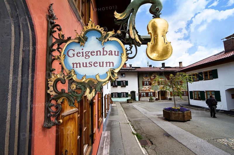 Geigenbaumuseum, figurehead, Mittenwald, Upper Bavaria, Germany