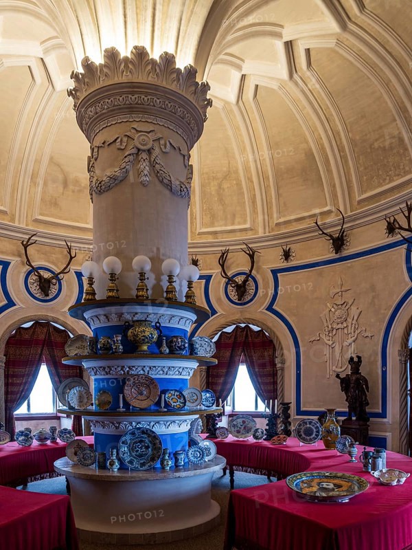 Interior of the palace Palácio Nacional da Pena, Sintra, Portugal