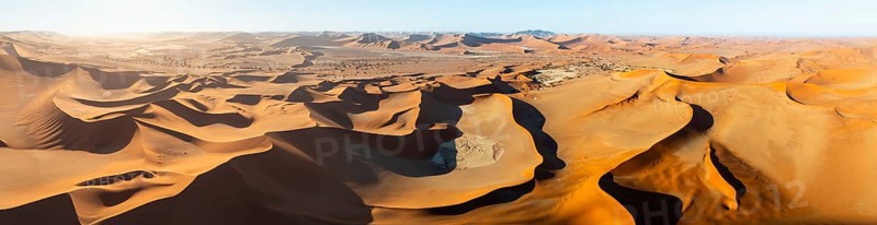 Aerial view, Dramatic sand dunes in the Namib Desert, Namib Naukluft Park, Namibia