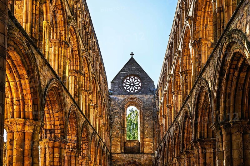 Jedburgh Abbey, Augustinian Abbey, Jedburgh, Scottish Borders, Scotland, UK