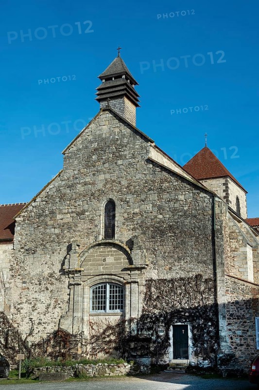 St Vincent's Abbey Church of Chantelle. Allier department. Auvergne Rhone Alpes. France