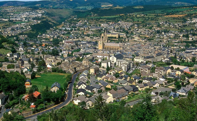 Town of Mende, Lozere department, Occitanie, France
