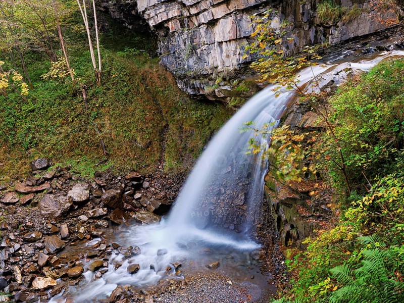 Diesbach Waterfall, Canton of Glarus, Switzerland