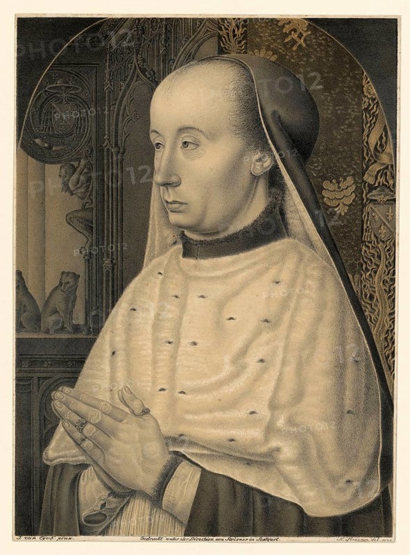Charles II de Bourbon (born 1433 in Moulins, died 13 September 1488 in Lyon) was Archbishop of Lyon and for a short time Duke of Bourbon, Historical, authentic, digitally restored reproduction from a 19th century original, Record date not stated