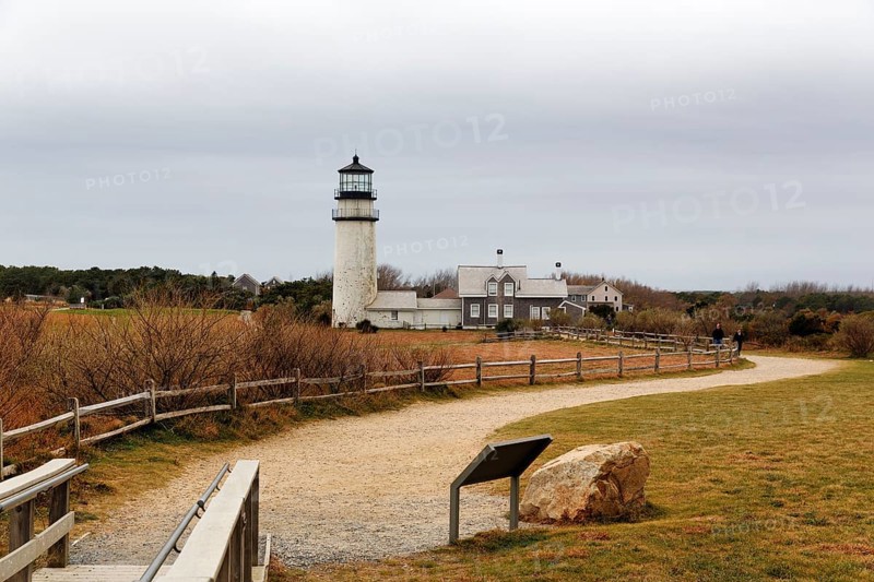 Highland lighthouse, Cape Cod Light, lighthouse, typical architectural style, fall, North Truro, Cape Cod, Massachusetts, New England, USA