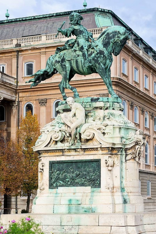 Buda Castle, Equestrian Monument of Prince Eugene of Savoy, Budapest, Hungary