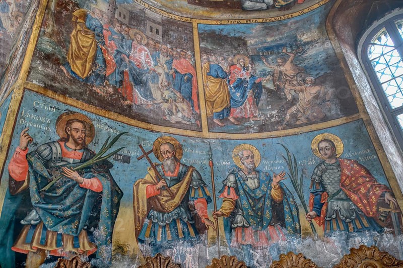 Krusedol Monastery, Frescoes and mural paintings, Vojvodina Province, Serbia