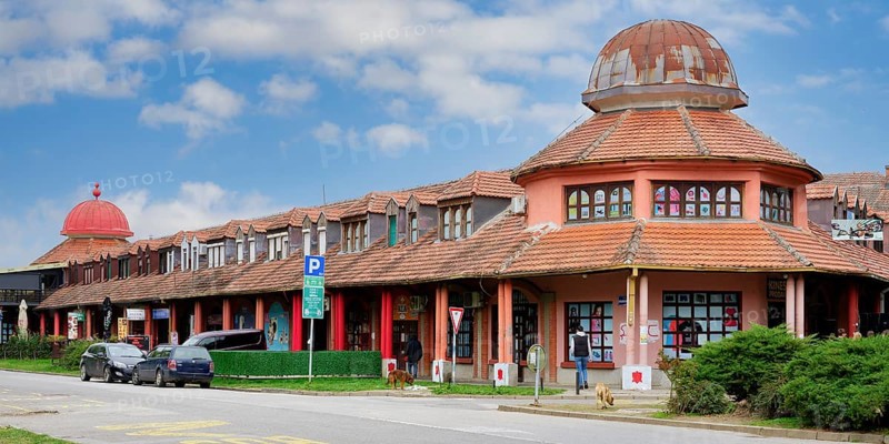 Shopping arcade, Sremski Karlovci, Vojvodina province Serbia