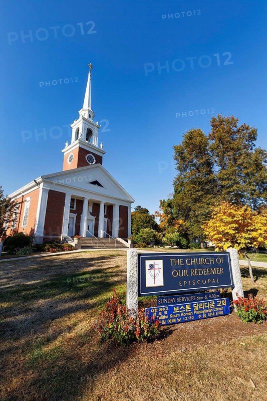 Church of Our Redeemer Episcopal, Talitha Koum Korean Presbyterian Church Parish, Lexington Battle Green, Lexington, Massachussets, USA