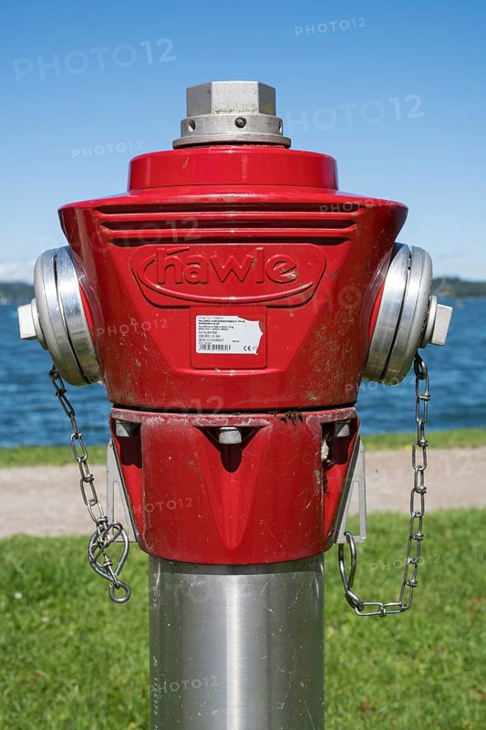 Hydrant, tap point for the removal of water from the public water distribution system, Tegernsee, Upper Bavaria, Bavaria, Germany