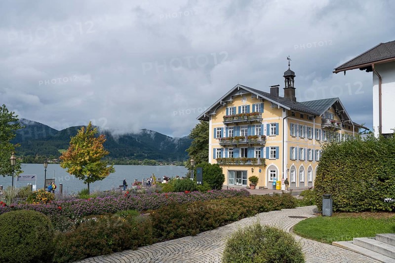Rathaus am Seeufer, Tegernsee, Upper Bavaria, Bavaria, Germany