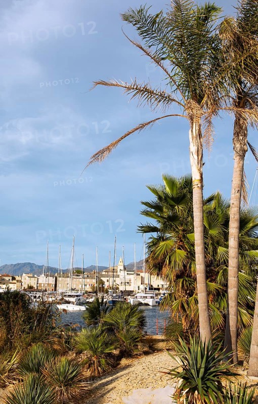 Saint-Florent on the Gulf of Saint-Florent in the Mediterranean, Haute-Corse, Corsica