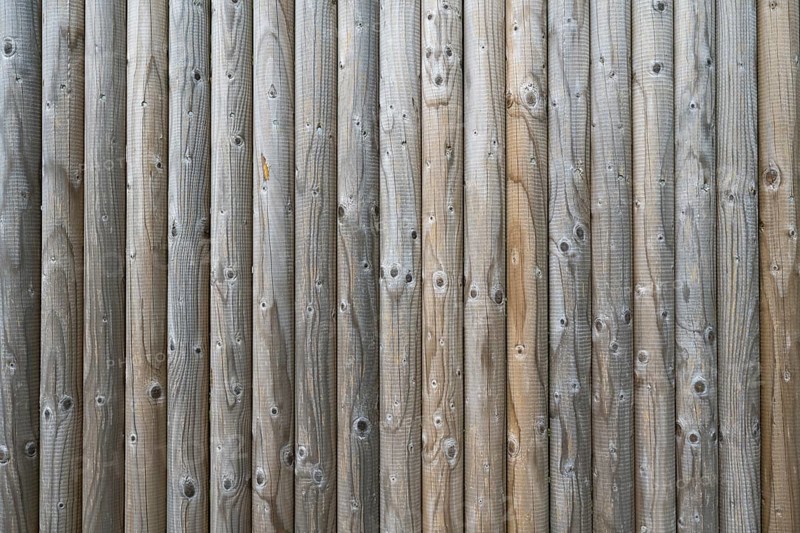 Wooden wall, palisade wall, vertical slats, detail, background picture