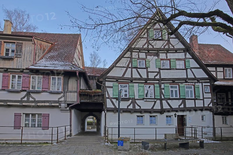 Historisches Gerberhaus an der Ach, Achgasse, Blaubeuren, Swabian Jura, Baden-Württemberg, Germany