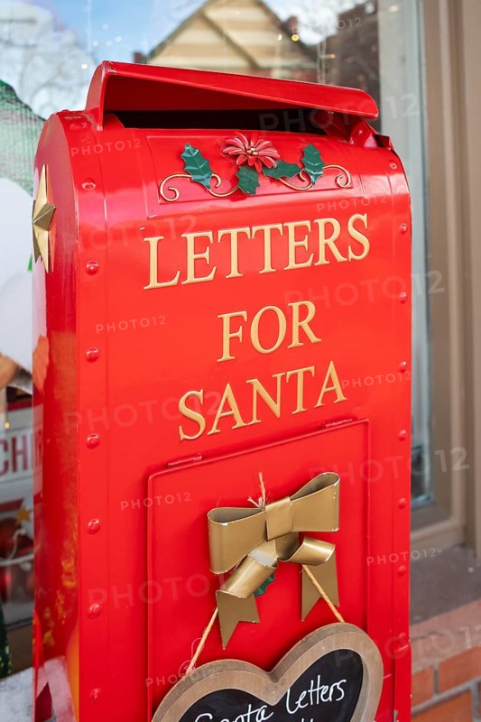 Arvada, Colorado - A mailbox for letters to Santa outside a store in Olde Town Arvada