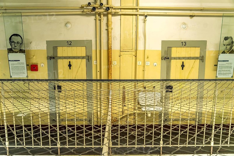 Cells in the former Stasi prison Bautzen II, today a memorial in Bautzen, Upper Lusatia, Saxony, Germany