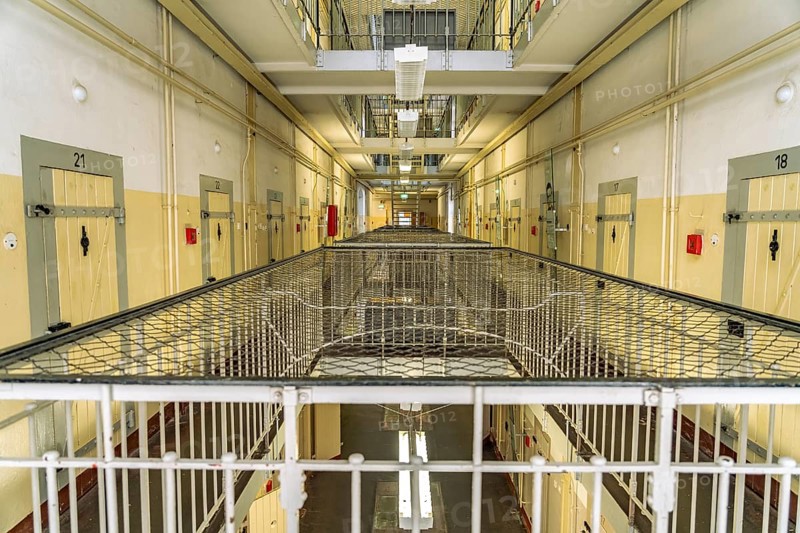 The former Stasi prison in Bautzen II, today a memorial in Bautzen, Upper Lusatia, Saxony, Germany
