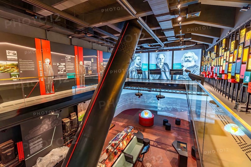 Multimedia exhibition in the coal world, Steinkohlebergbau Sachsen Museum, Oelsnitz im Erzgebirge, Saxony, Germany