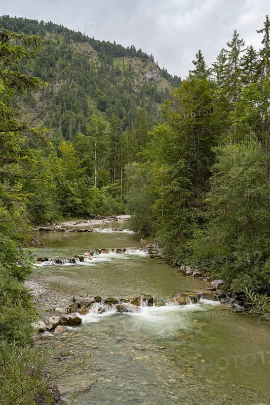 Weissach river, Wildbad Kreuth, Tegernseer Tal, Upper Bavaria, Bavaria, Germany