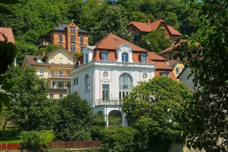 Houses in Gartenstraße, building, villa, Tübingen, Baden-Württemberg, Germany