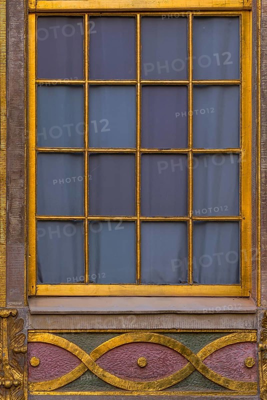 Gilded decorated window frame at the Chinese House, window, Potsdam