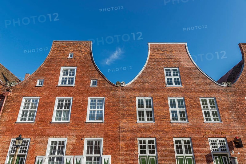 Red brick houses in the Dutch Quarter, Potsdam