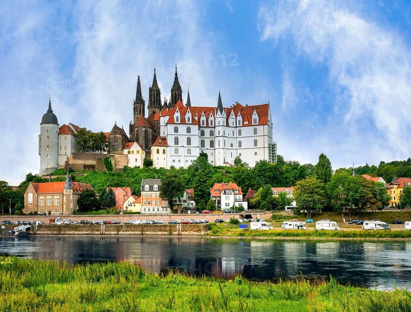 Castle and castle in Meissen, Saxony, Germany