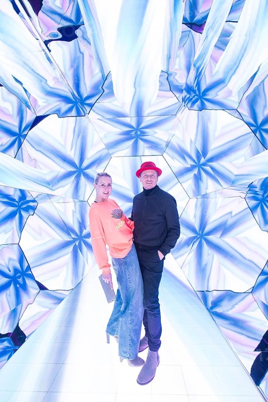Franziska Hippe and Roman Knižka at the opening of Bubble Planet - The Adventure Museum for All Senses at Arena Berlin, Berlin, 11.12.2025