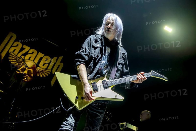 Jimmy Murrison, guitarist, NAZARETH, hard rock band, UK, Bending The Rules 2025 tour, live, 17.12.2025, Uber Eats Music Hall, Berlin, Germany < english> NAZARETH, hard rock band, UK, Bending The Rules 2025 tour, live, December 17th, 2025, Uber Eats Music Hall, Berlin, Germany