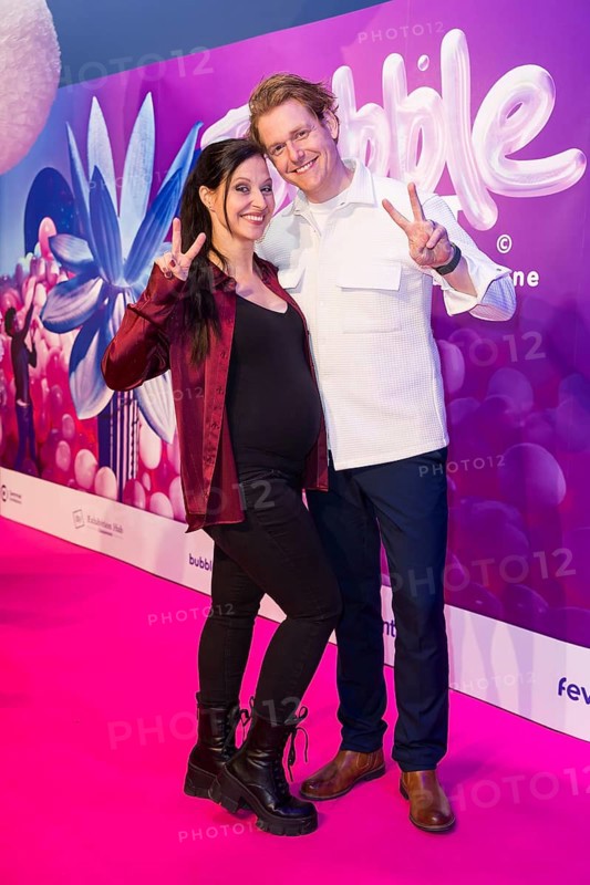 Nadja Jo Klapper and Johannes Heinrichs at the opening of Bubble Planet - The Adventure Museum for All Senses at Arena Berlin, Berlin, 11.12.2025