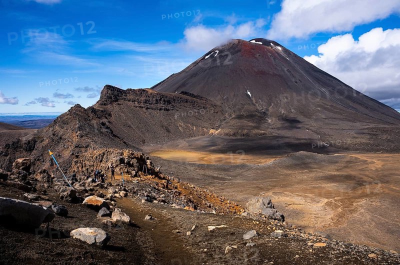Mount Ngauruhoe, Tongariro alpine crossing, Tongariro National Park. North Island, New Zealand