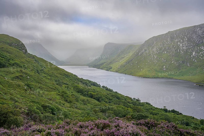 View over Loch Beagh, Glenveagh National Park, Cross Roads, County Donegal, Ireland